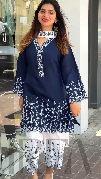 Soft Cotton Embroidery Three Piece - Image 2