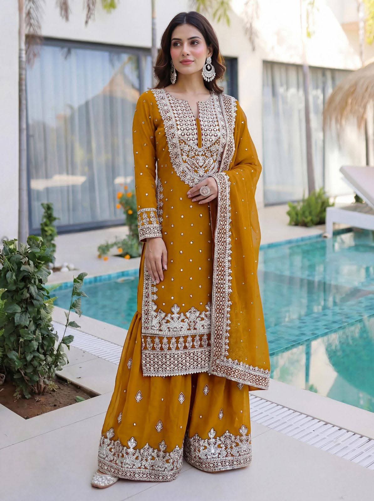 Premium Soft Georgette Three piece