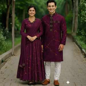Eid Special Couple Panjabi & Three Piece Combo