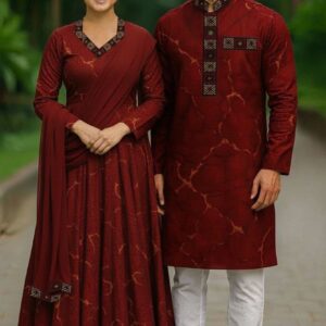 Eid Special Couple Panjabi & Three Piece Combo