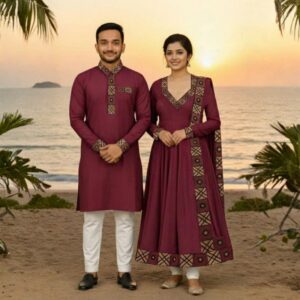 Eid Special Couple Panjabi & Three Piece Combo