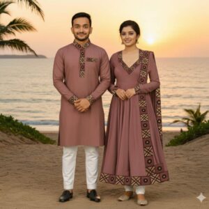 Eid Special Couple Panjabi & Three Piece Combo