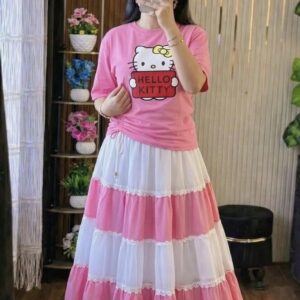 Stylish Skirt and T-Shirt Set