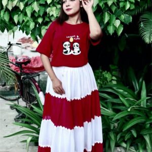 Stylish Skirt and T-Shirt Set