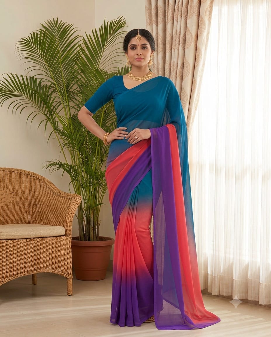 Rongdhonu Georgette Saree